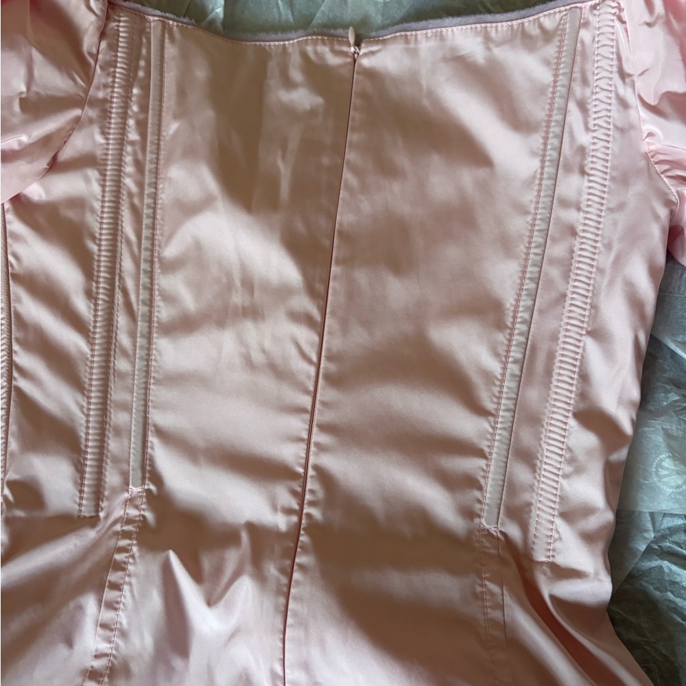 Jacquemus Pale Pink Satin Corset Top